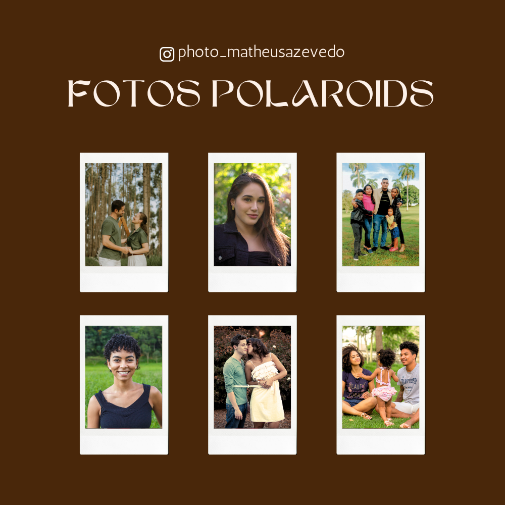 Pacote 10 Fotos Polaroids